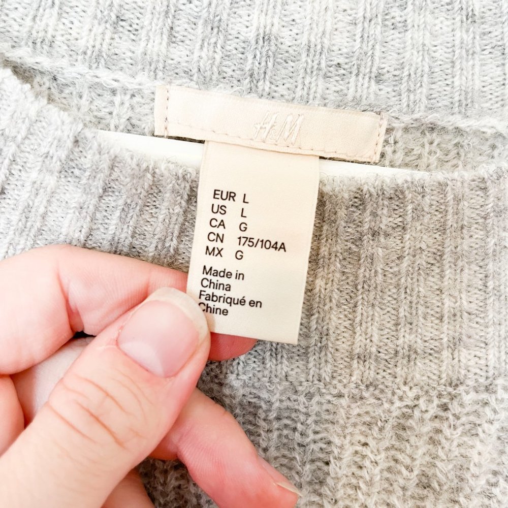 H&M Oversized Color Block Striped Sweater (L) - image 5